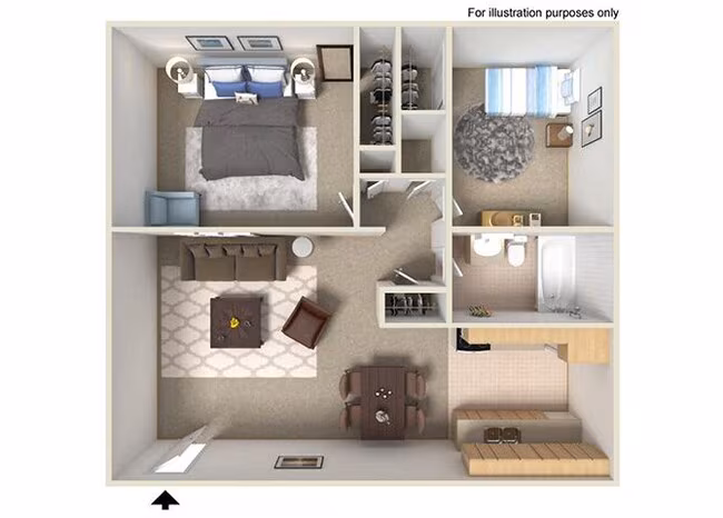 Unit 891W-08 891W-08 floor plan